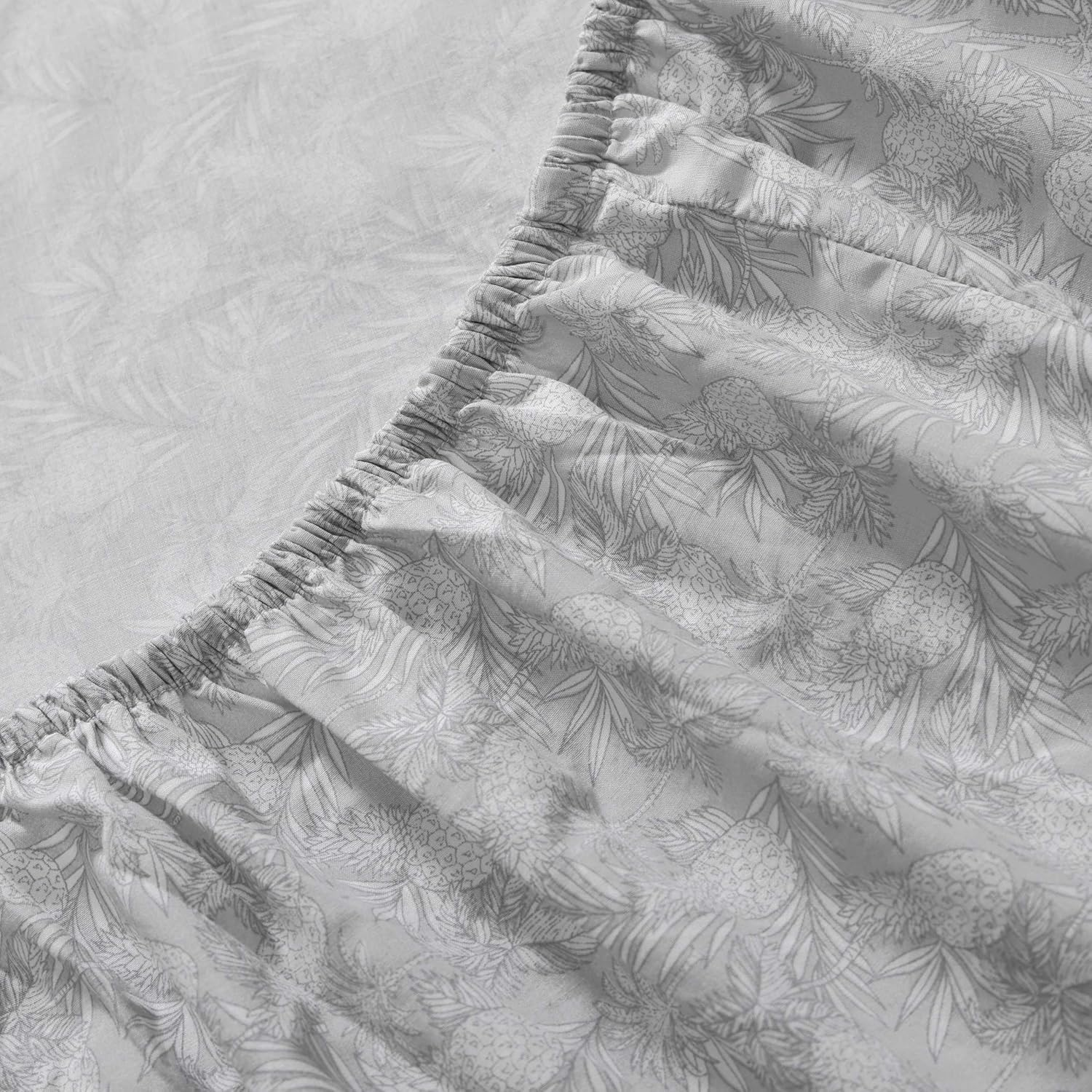 Tommy Bahama - Sheet Set, Breathable Percale Cotton Bedding, 200 Thread Count, Tropical Home Decor (Pineapple Venture Rock, Queen) image number 5