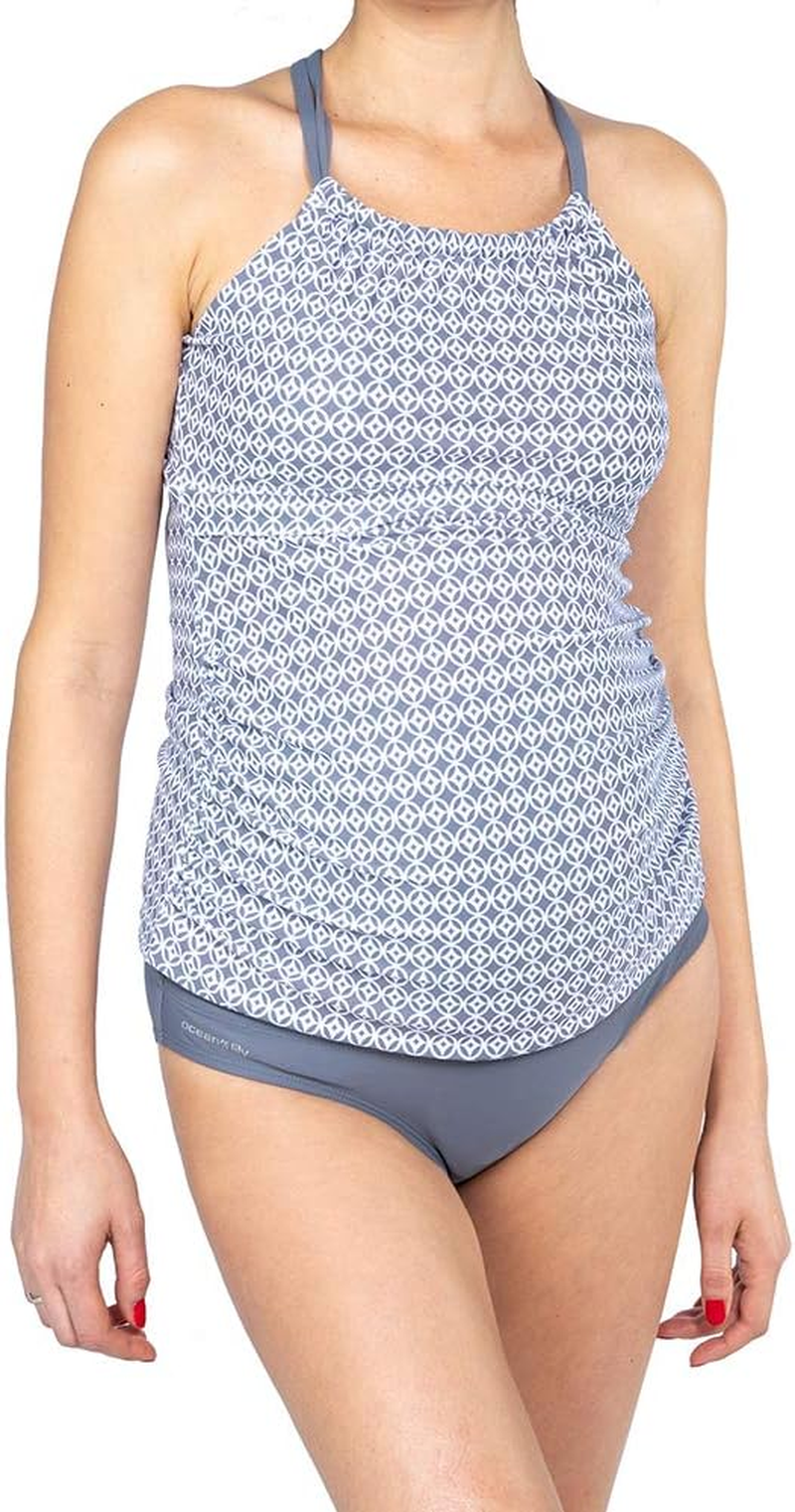 Oceanlily Halter Women'S Swimsuit Tankini TOP Black