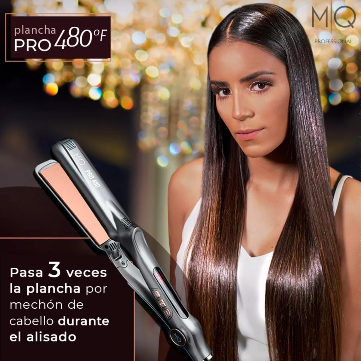 M.Q Professional PRO480 Hair Straightener Iron, 220 W image number 6
