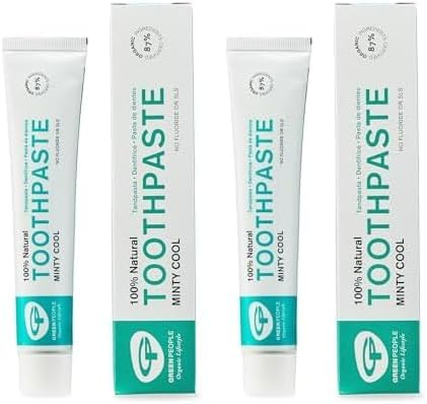 Green People Minty Cool Toothpaste, 50 Milliliters (Pack of 2) image number 2