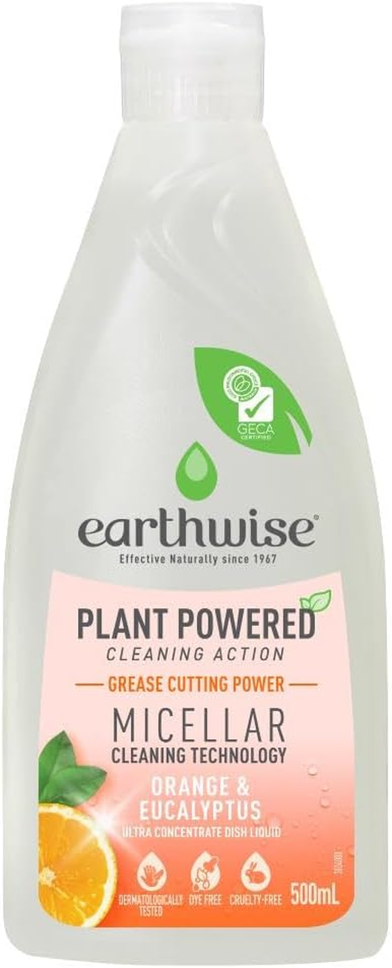 Earthwise Orange and Eucalyptus Dish Liquid 500 Ml image number 4