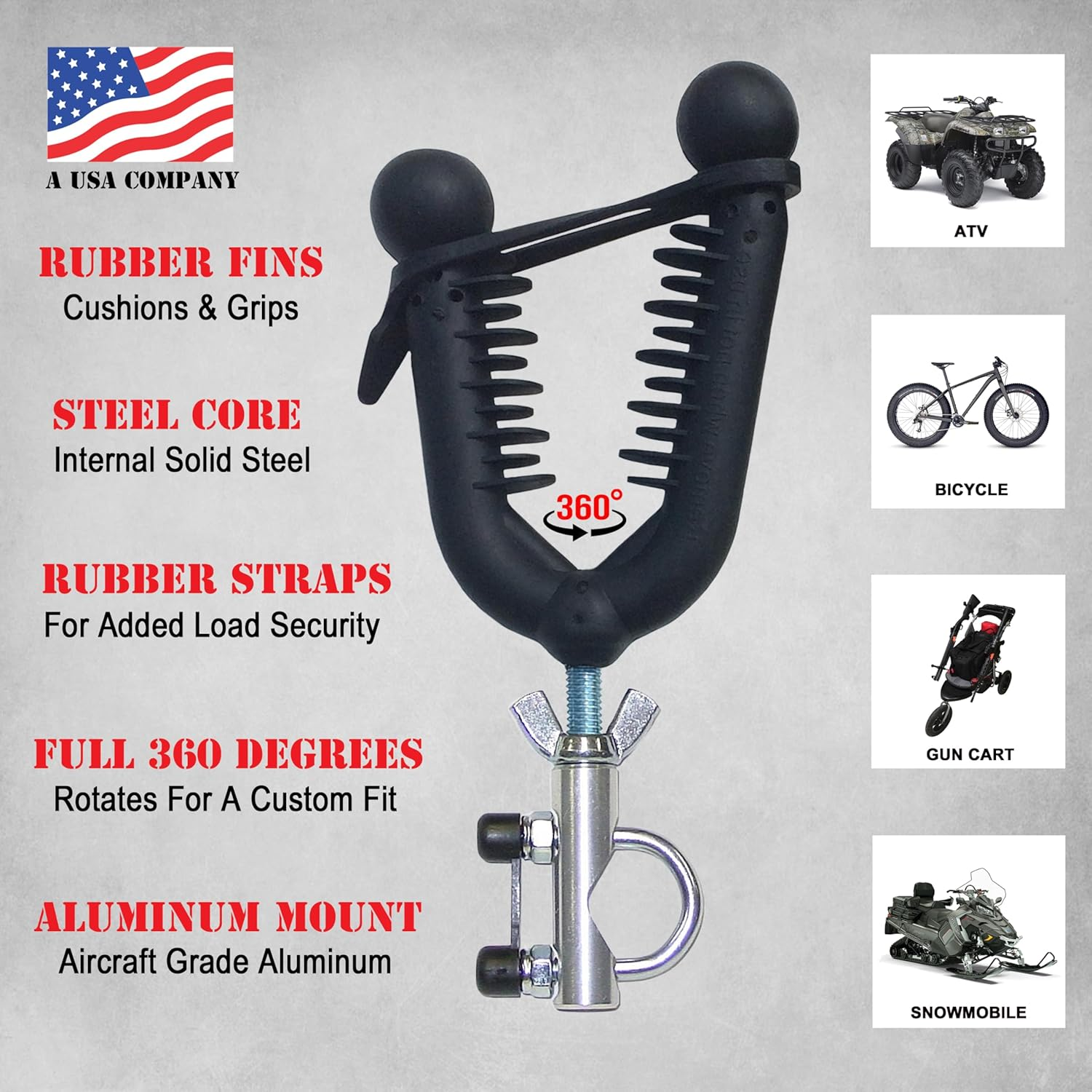 Pack Rack plus - Gun & Bow Rack for Atvs and Bikes - Model PRP1 image number 5