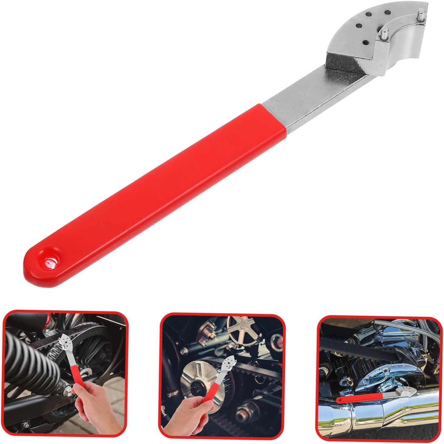 LIFKOME Timing Belt Tensioner Tool Adjustable Pulley for Engine Repair Strap Tension Adjuster for Automotive and Motorcycle Use image number 4