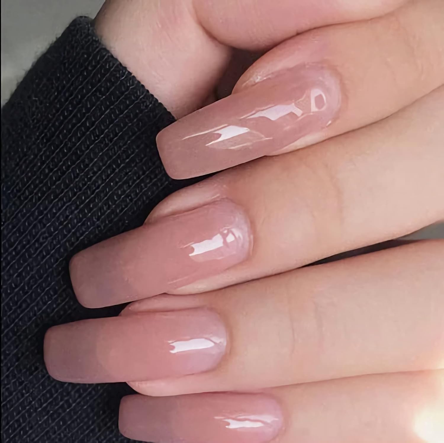 500PCS Clear & Natural False Nails Tips, Acrylic Nail Tips of 29 Style, French Nail Tip & Almond Fake Nail Tips & Coffin Fake Nails & Long Ballerina Shaped Nail of 10 Sizes for Nail Art Salons and Home DIY, RYUUSEI image number 1