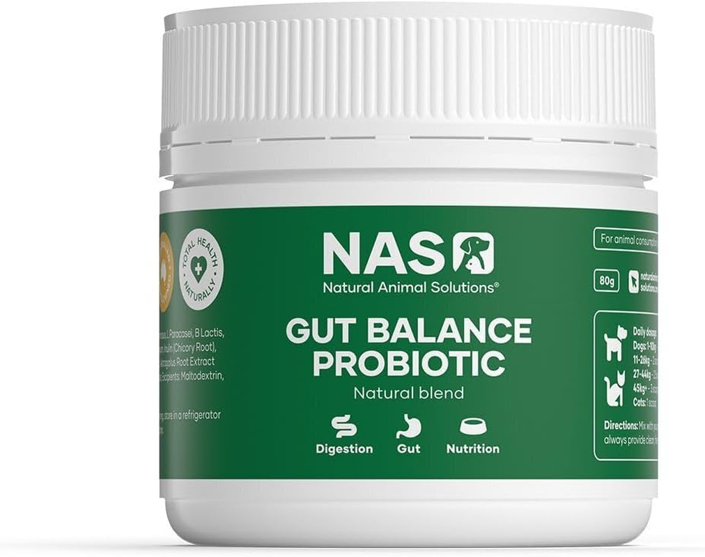 Natural Animal Solutions Gut Balance Probiotic Powder 80 G