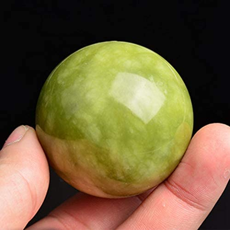 Dovhmoh 2PCS Jade Baoding Chinese Health Stress Exercise Balls for Relaxation Relief Hand Care Tool for Enhanced Blood Circulation & Sleep image number 6