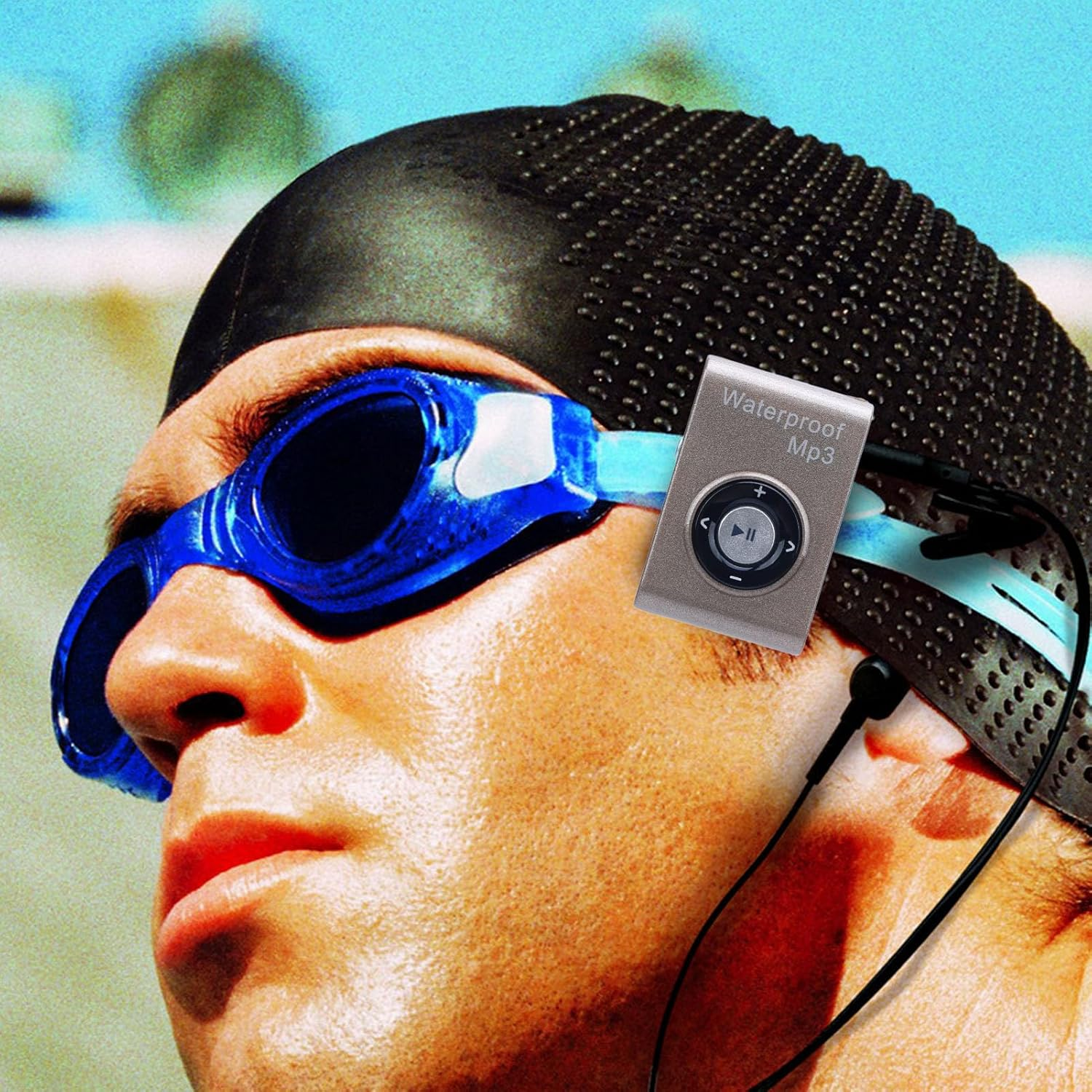 XUMIUZIY IPX8 Water Proof MP3 Player, Underwater Swimming Music Player with 8GB Storage and Water Proof Headphone, for Swimming Diving Running Water Sports image number 4