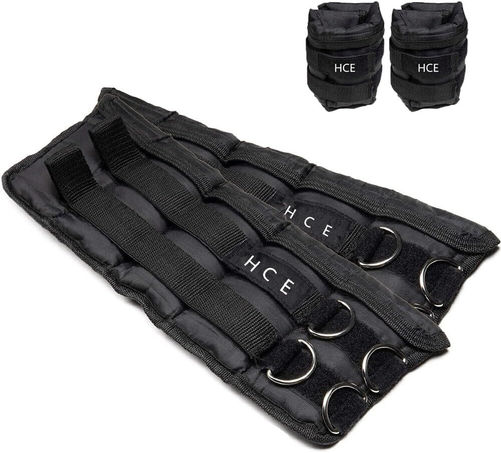 Ankle Weights for Women Men,Heavy Duty Adjustable Ankle Weights, 5KG, 10KG, Soft Satchel Leg Straps Wrist Weights,For Exercise Walking, Yoga, Dance, Barre, Pilates, Aerobics,Cardio image number 3