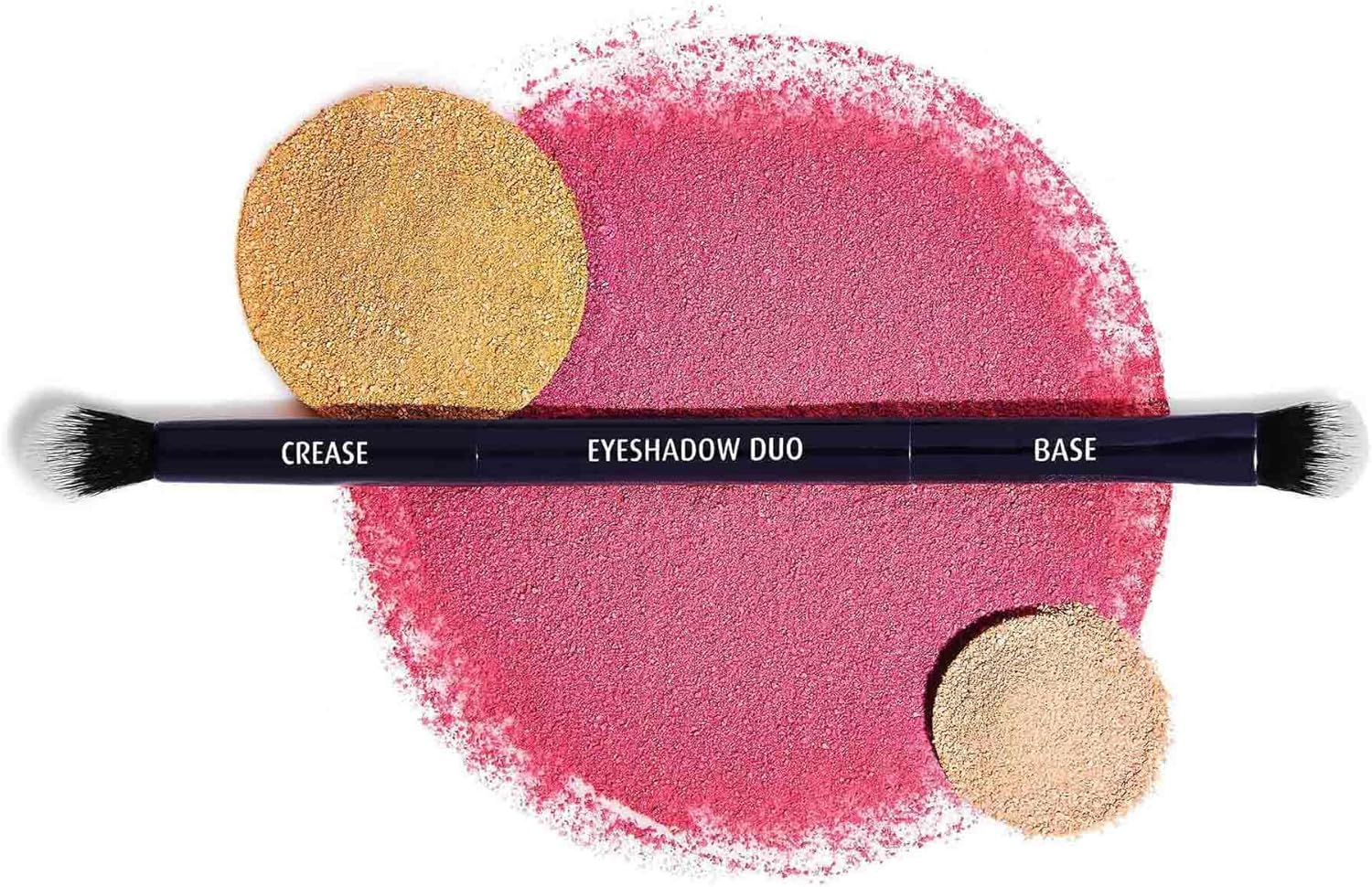 Lune+Aster Eyeshadow Duo Brush - Multi-Tasking, Dual-Ended Vegan Eyeshadow Duo Brush. image number 5