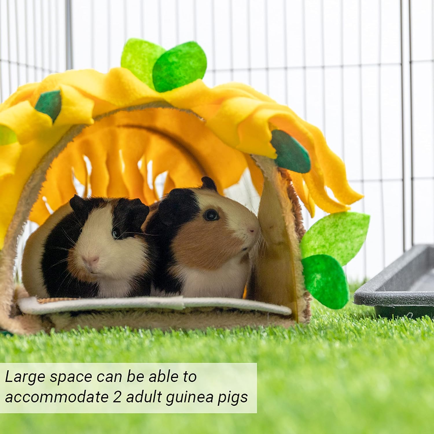 Guinea Pig Tunnel House - Small Animal Hideout Tube Cage House for Hamster Rat Mice Parrot Chinchilla Hedgehog Flying Squirrel - Playing Sleeping Resting Fleece Warm Bed Plush Nest Habitats