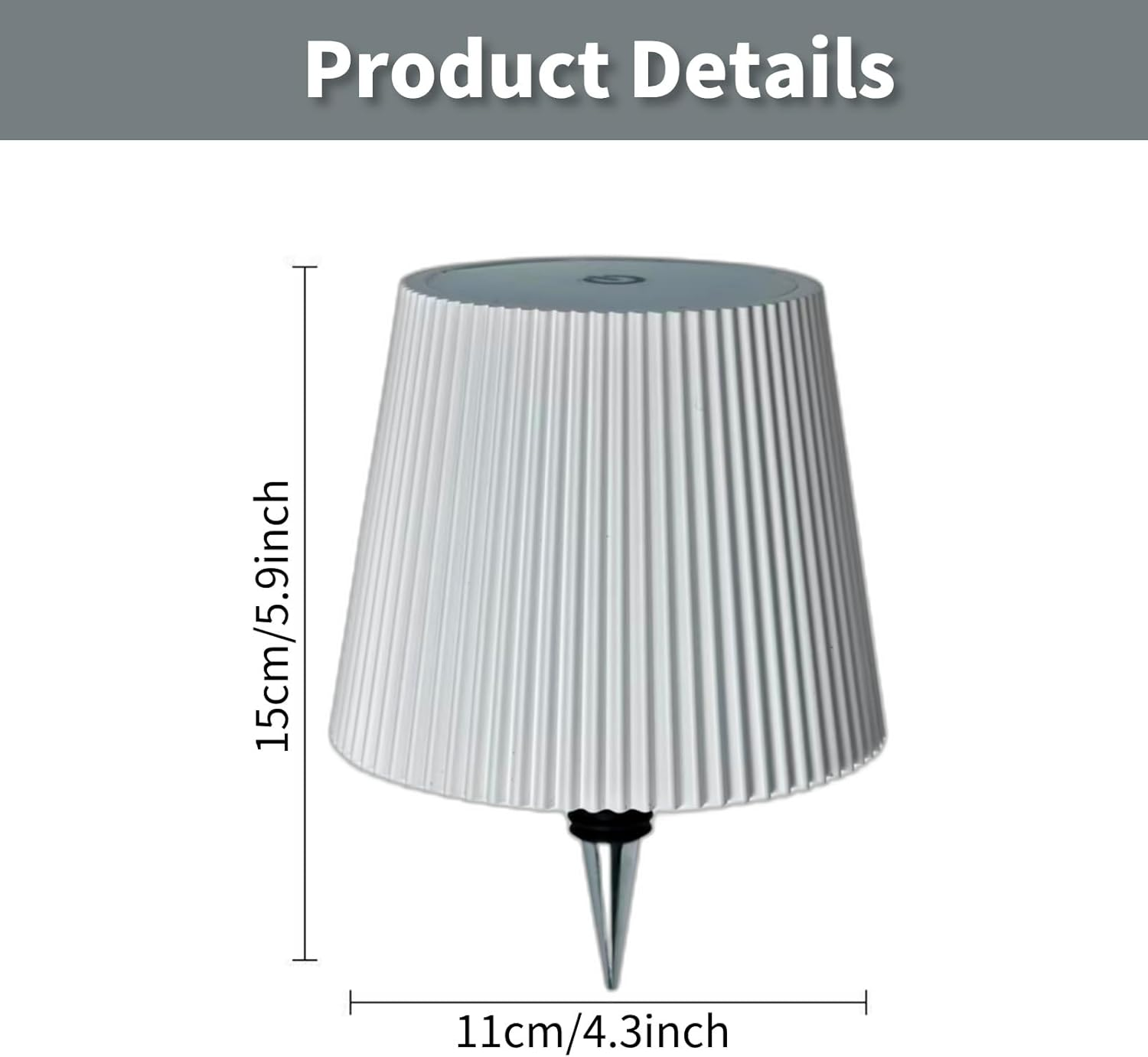 Brabola Wireless Bottle Lamp, Wine Bottle Lamp Kit for Liquor Bottles 3 Color Dimmable Battery Operated Rechargeable Table Lamp Shade for Restaurant, Home,Home, Office, Bar, Christmas (White) image number 2