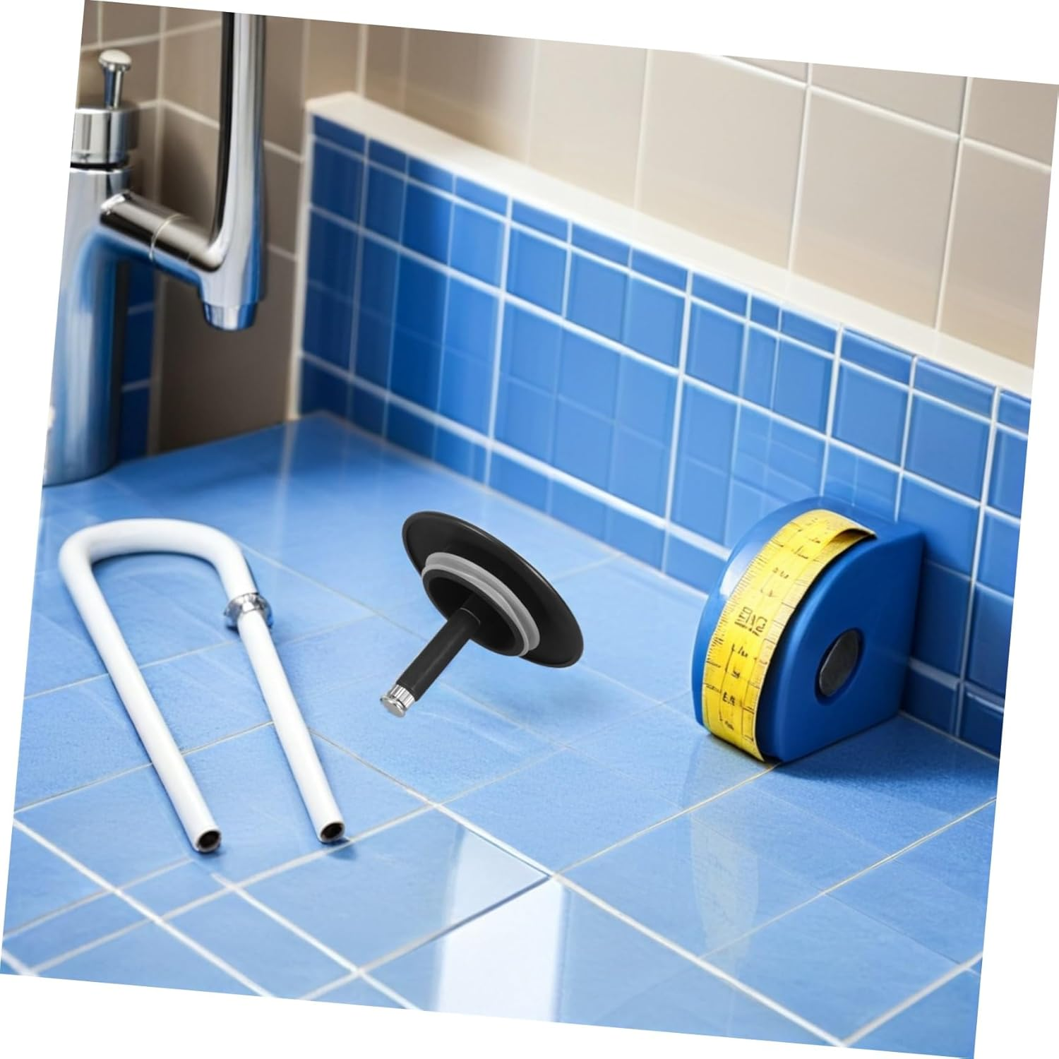 ARTSEWPLY Bathtub Drain Stopper Cover 70Mm Matte Black Metal Shower Drain Plug with Rubber Seal for Bathroom and Kitchen Sink image number 3