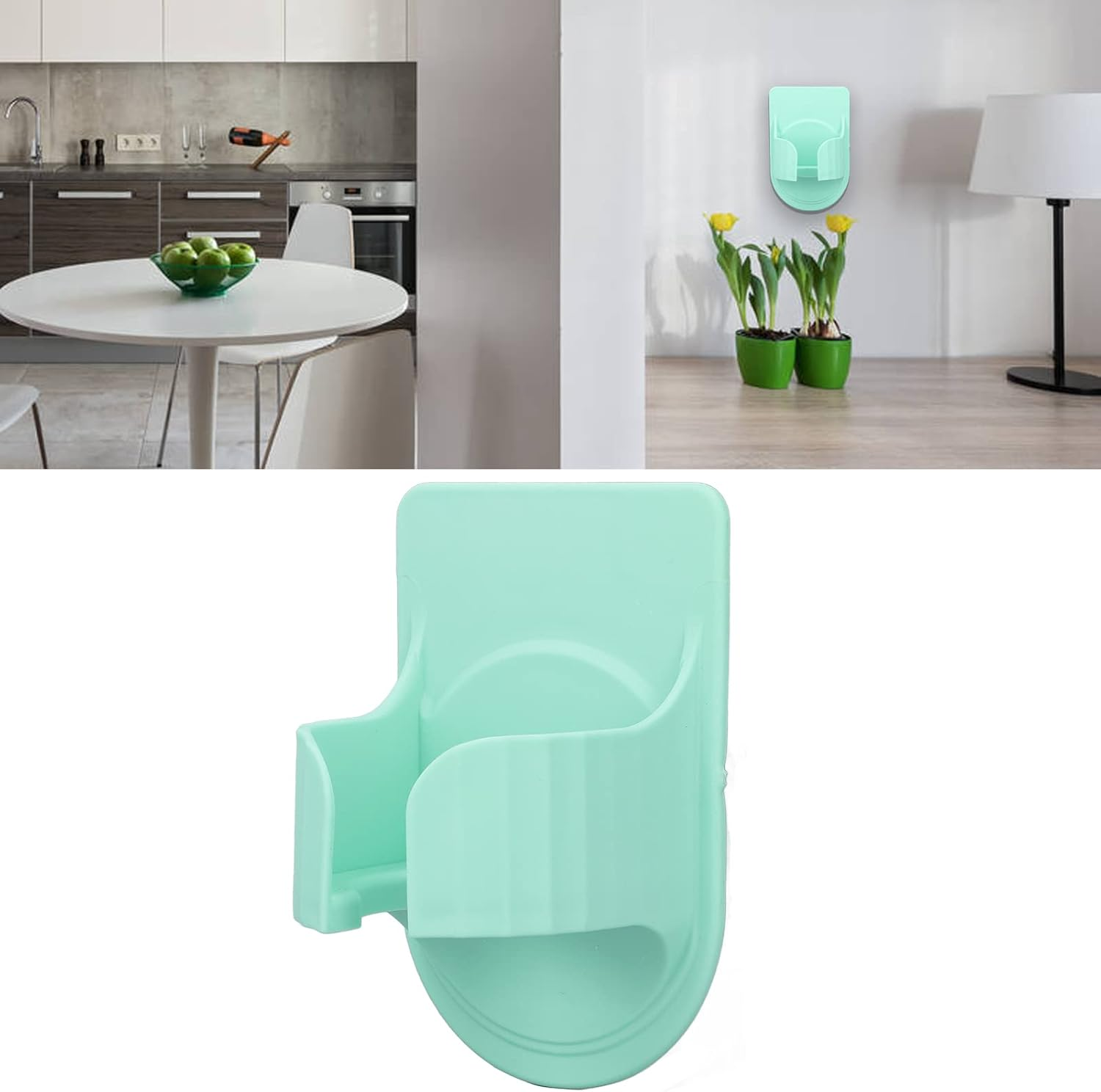 Shower Beer Holder, Flat Appearance TPR Material Drink Holder for Kitchens for Bathroom Green image number 1