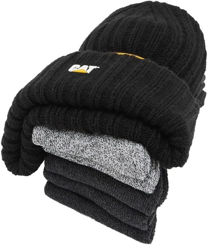 CAT Unisex Logo Knit Cap & 5 Socks Bundle, Assorted Colour, One Size Fits All 9-12 image number 1