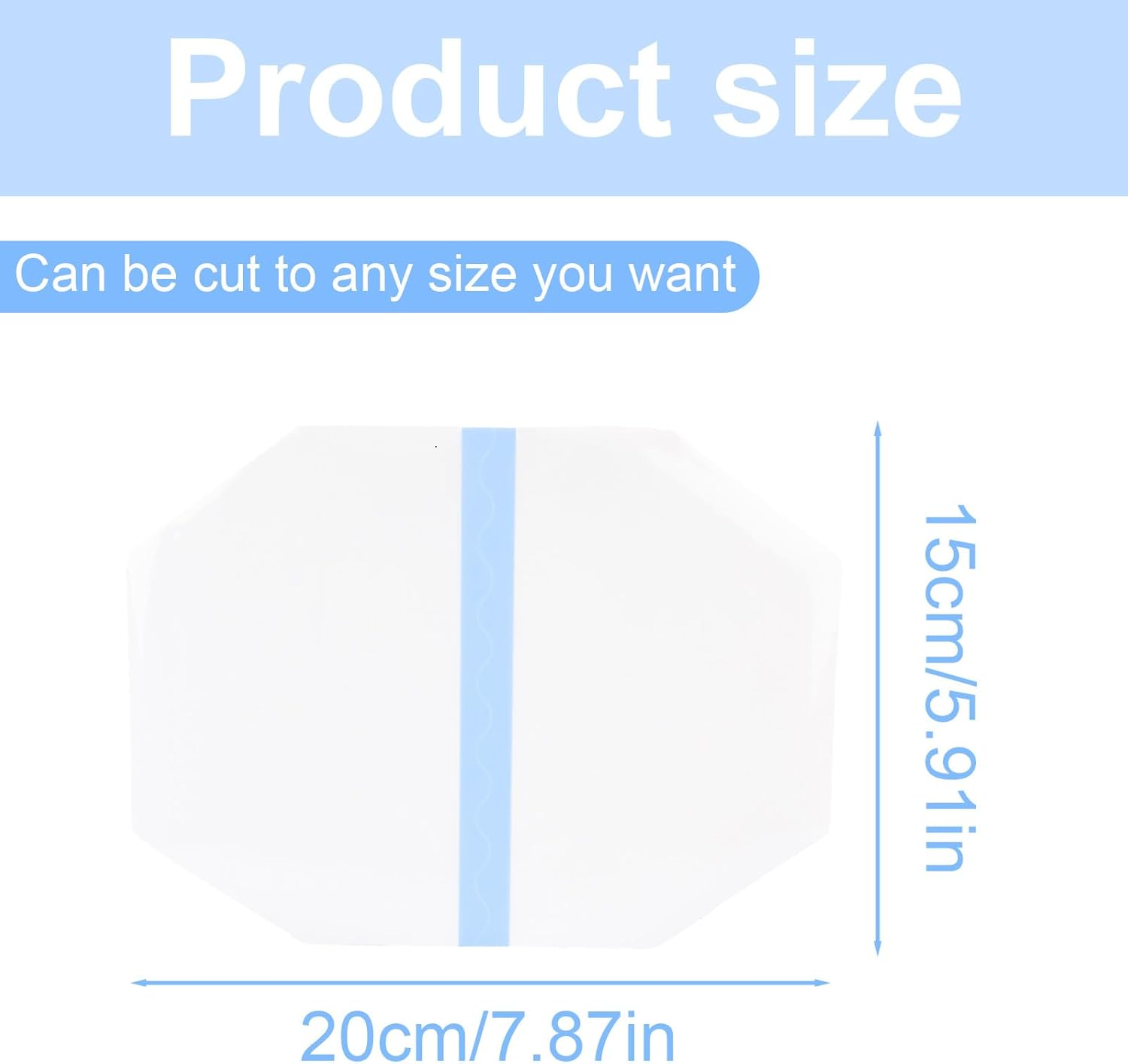 Gosknor 20Pcs Thigh Lift Tapes for Women, Octagonal Self-Adhesive Cellulite Tapes Invisible Waterproof Anti-Chafing Lift and Glow Patches for Loose Skin Tightening & Body Shaping image number 5