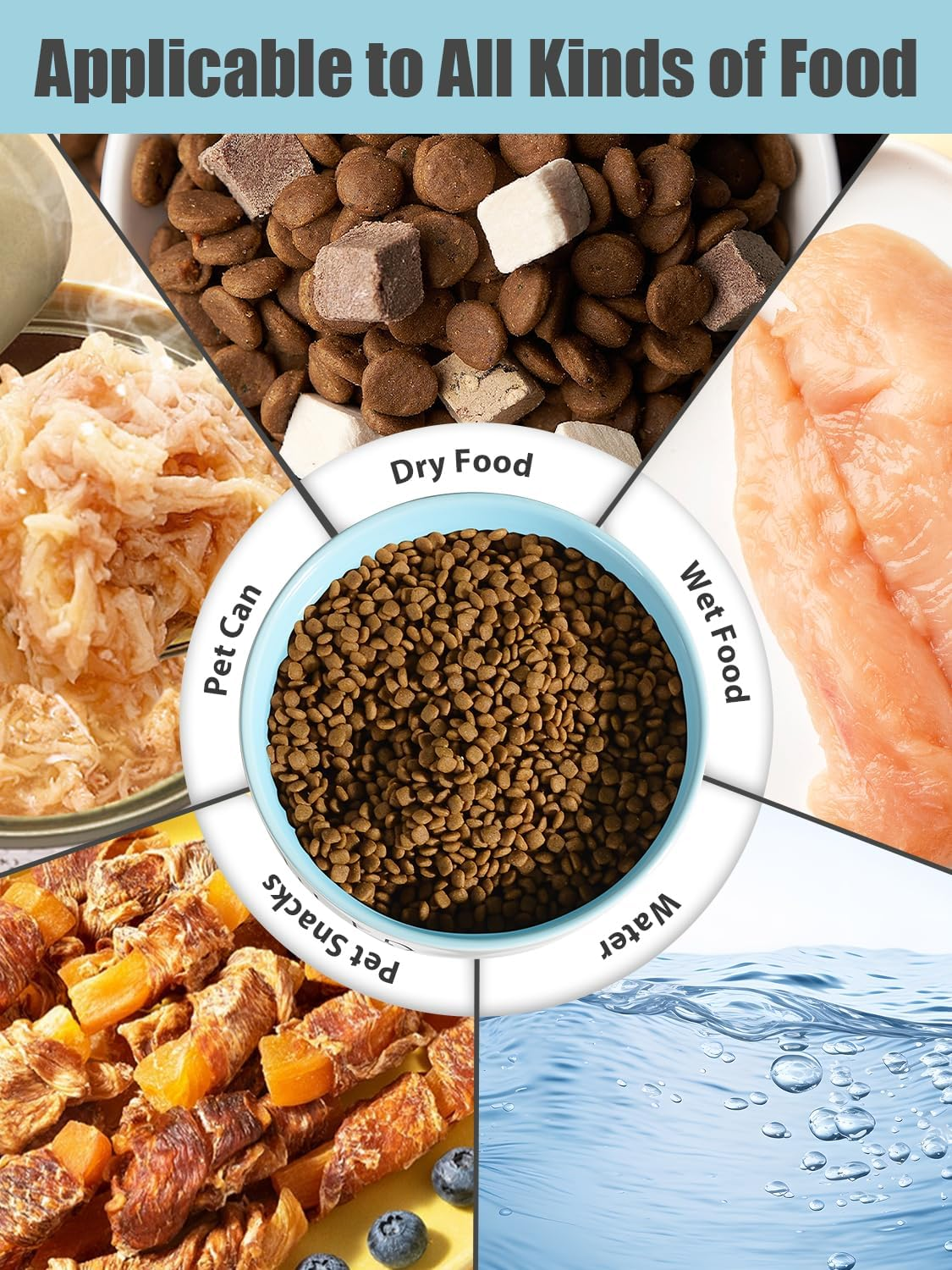 27OZ Ceramic Dog Bowl - 6'' Extra Large Food Water Dog Bowl, Heavy Duty Non-Slip Dog Dish for Medium Dogs, Food Grade Porcelain Pet Feeder Bowl, Microwave & Dishwasher Safe, Blue - Pink image number 4