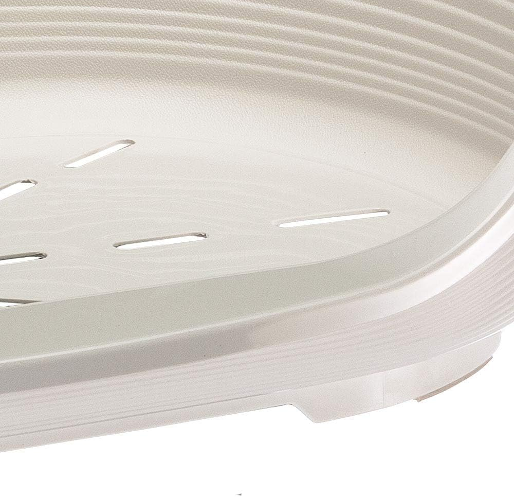 Ferplast Plastic Kennel for Dogs and Cats Siesta Deluxe 2, Animal Basket, Perforated Bottom, Anti-Slip, Comfortable Chin-Rest, White, 49 X 36 X 17.5 Cm image number 2