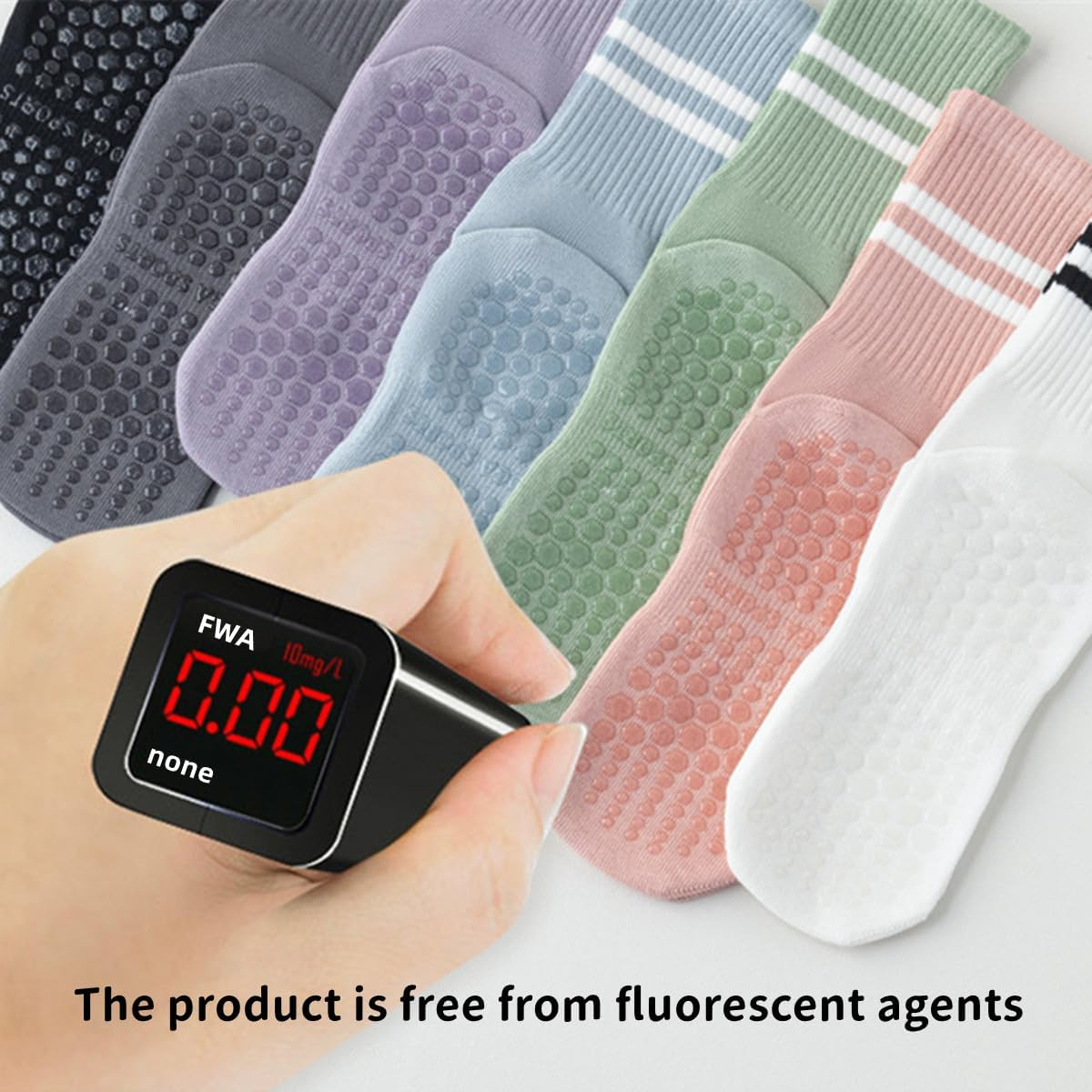 3Pairs Women Yoga Socks, Pilates Socks,Anti-Slip Particles with Cushioning Effect,Silent Movement（A） image number 2