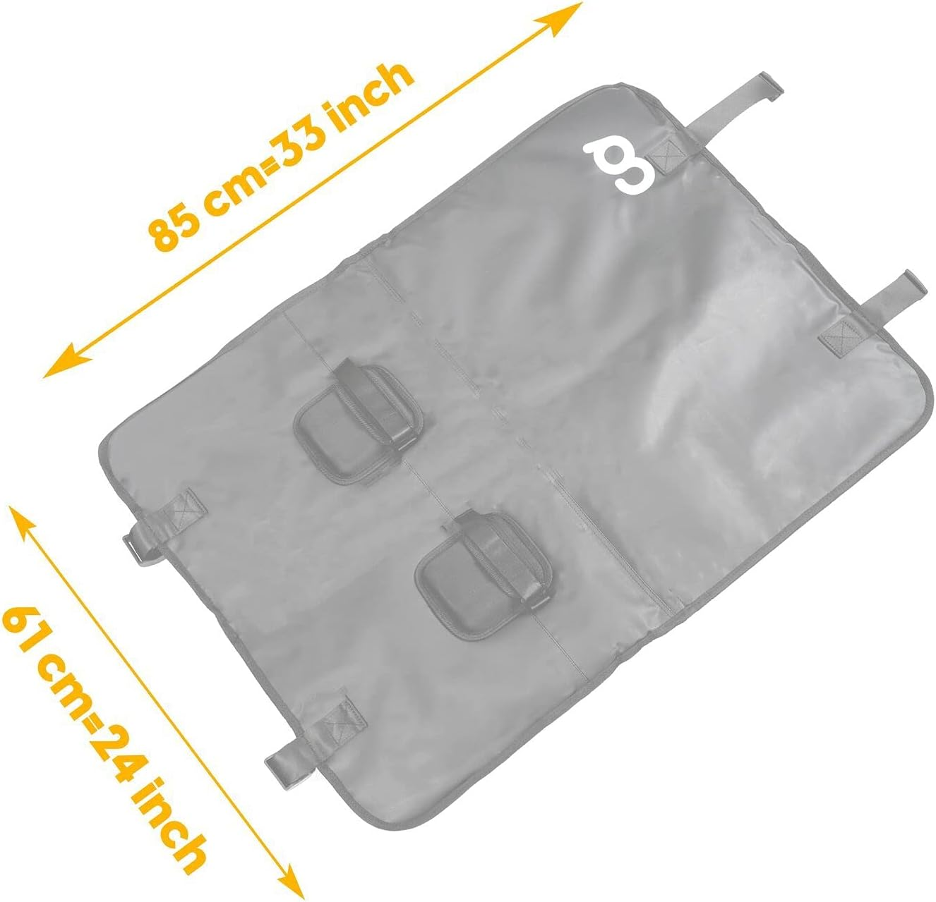 Cyclingdeal Tailgate Bike Pads for 2 Bikes 24.5&rdquo; Wide - Bicycle Rack Cover for Pickup Truck Car Carrier for MTB Mountain Road Bike Extended Straps Fit Oversized Bike Frame Tubes image number 4