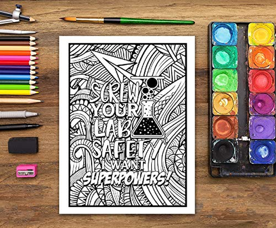 Lab Life: a Snarky Coloring Book for Adults image number 4