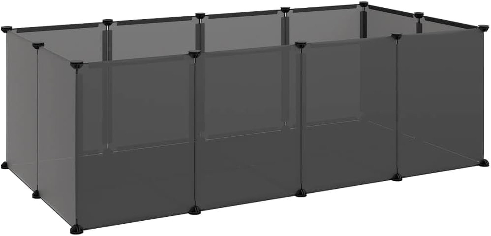 Small Animal Cage Black 144X74X46.5 Cm Pet Habitat Indoor Outdoor Enclosure image number 2