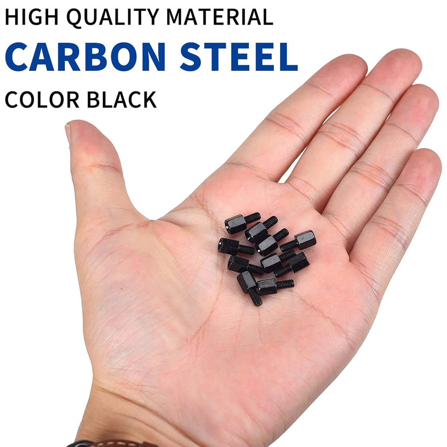 Tjhypenete 400PCS Computer Screws Motherboard Standoffs Assortment Kit for HDD SSD Hard Drive Fan Power Supply Graphics, Computer Mounting Screws with Screwdriver for DIY PC Case Building and Repair image number 4