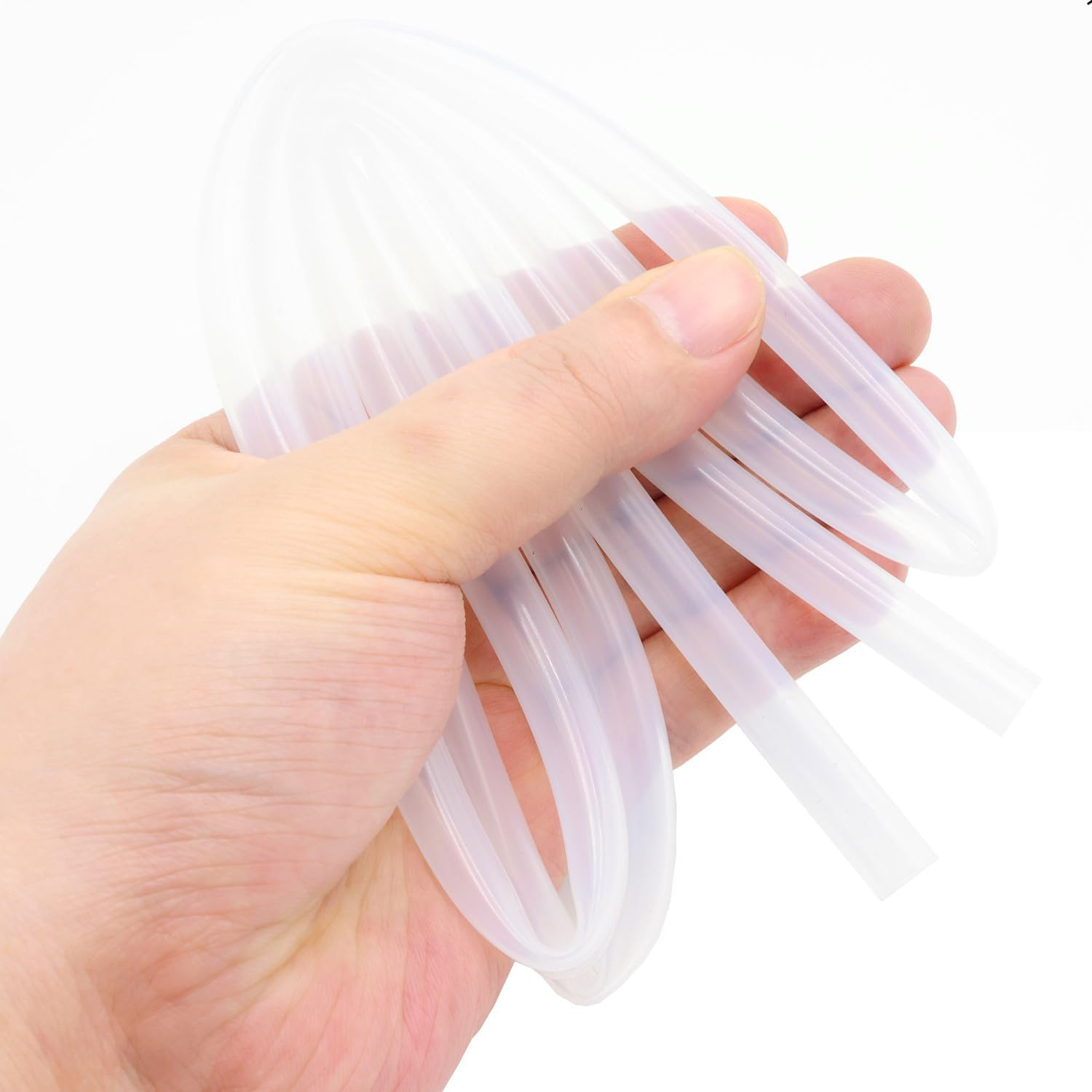 Silicone Tube 9/32"(7Mm) ID X 3/8"(9Mm) OD Clear Flexible Silicone Rubber Tubing Water Air Hose Pipe Transparent (3.3Ft / 1M;7 X 9Mm) image number 4