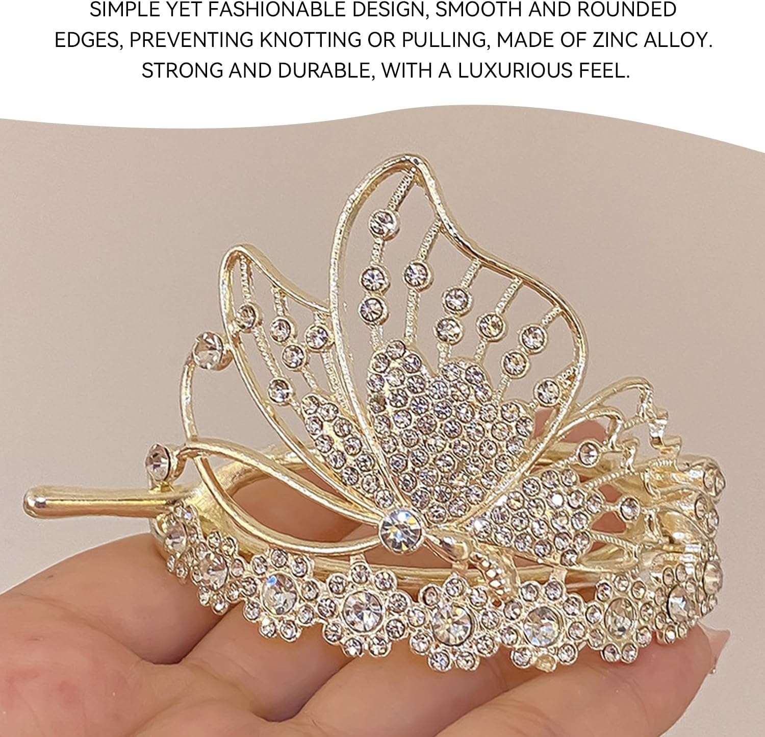 4 Pcs Butterfly Twist Clips Hair Accessories Hair Clips Hair Clips Elees Styling Accessories Hairstyle Accessories image number 2