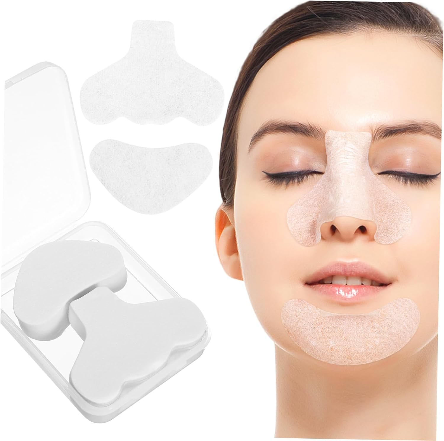CANIGHT 200Pcs Skin Care Nose Strip Lotion Patches Nose and Chin Cleaning Patches image number 6