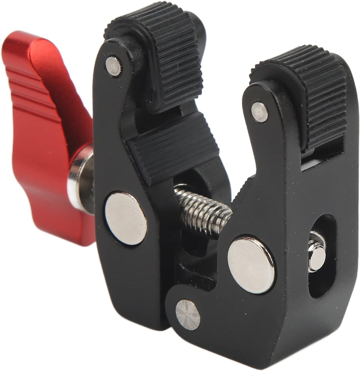 Super Clamp Camera Clamp, Arm Super Camera Clamp Mount with 1/4 Inch 3/8 Inch Thread, Small Camera Crab Pliers Clip, for Monitor, LED Video Light, Flash image number 3