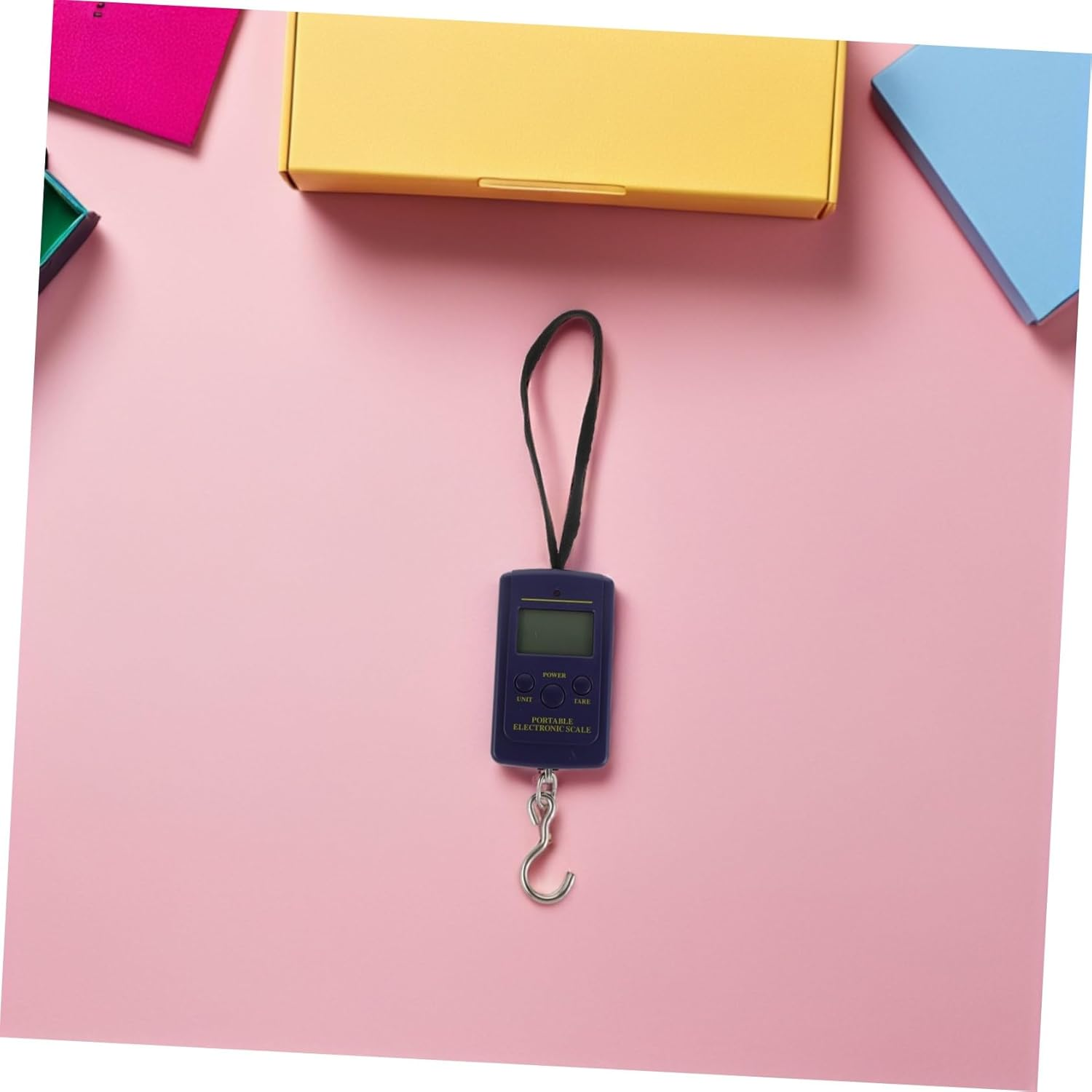 HANABASS 40Kg Portable Electronic Scale for Luggage Capacity Blue Backlight LCD Display Travel Fishing Hanging Scale for Accurate Weight Measurement image number 6