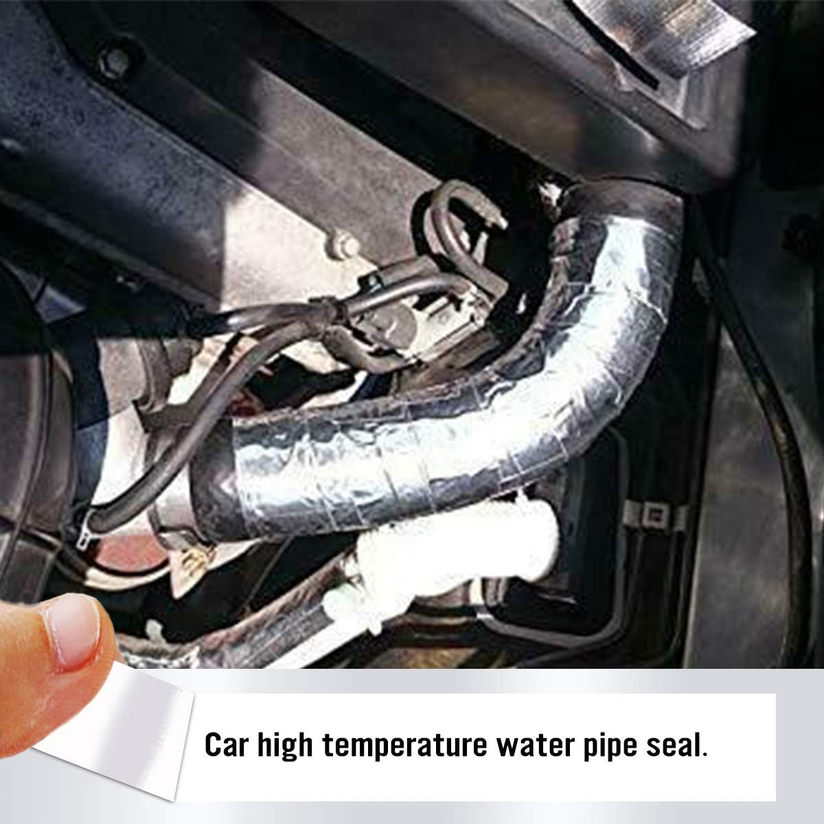 Aluminum Foil Glass Fiber Cloth Tape,Silver,Good for HVAC, Sealing & Patching Hot & Cold Air Ducts, Metal Repair (4"-4 Mil-20M)