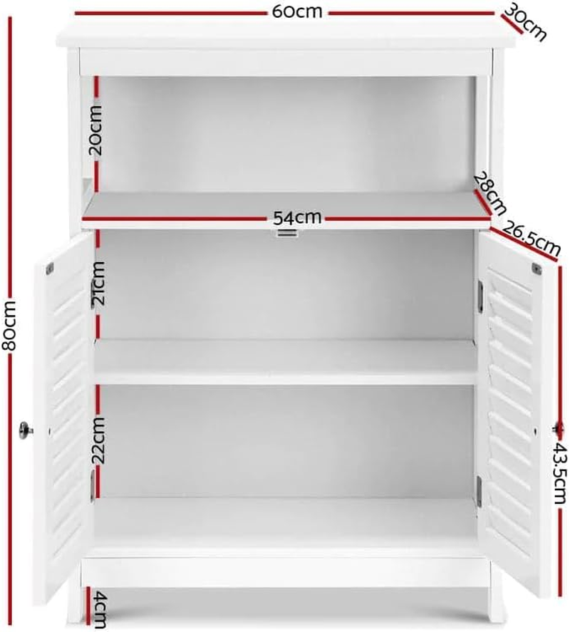 Artiss Buffet Sideboard White with Doors and Inner Shelf Pantry Cupboard Corner Cabinet, Kitchen Storage Table Display Organizer Dining Furniture Living Room Home image number 3