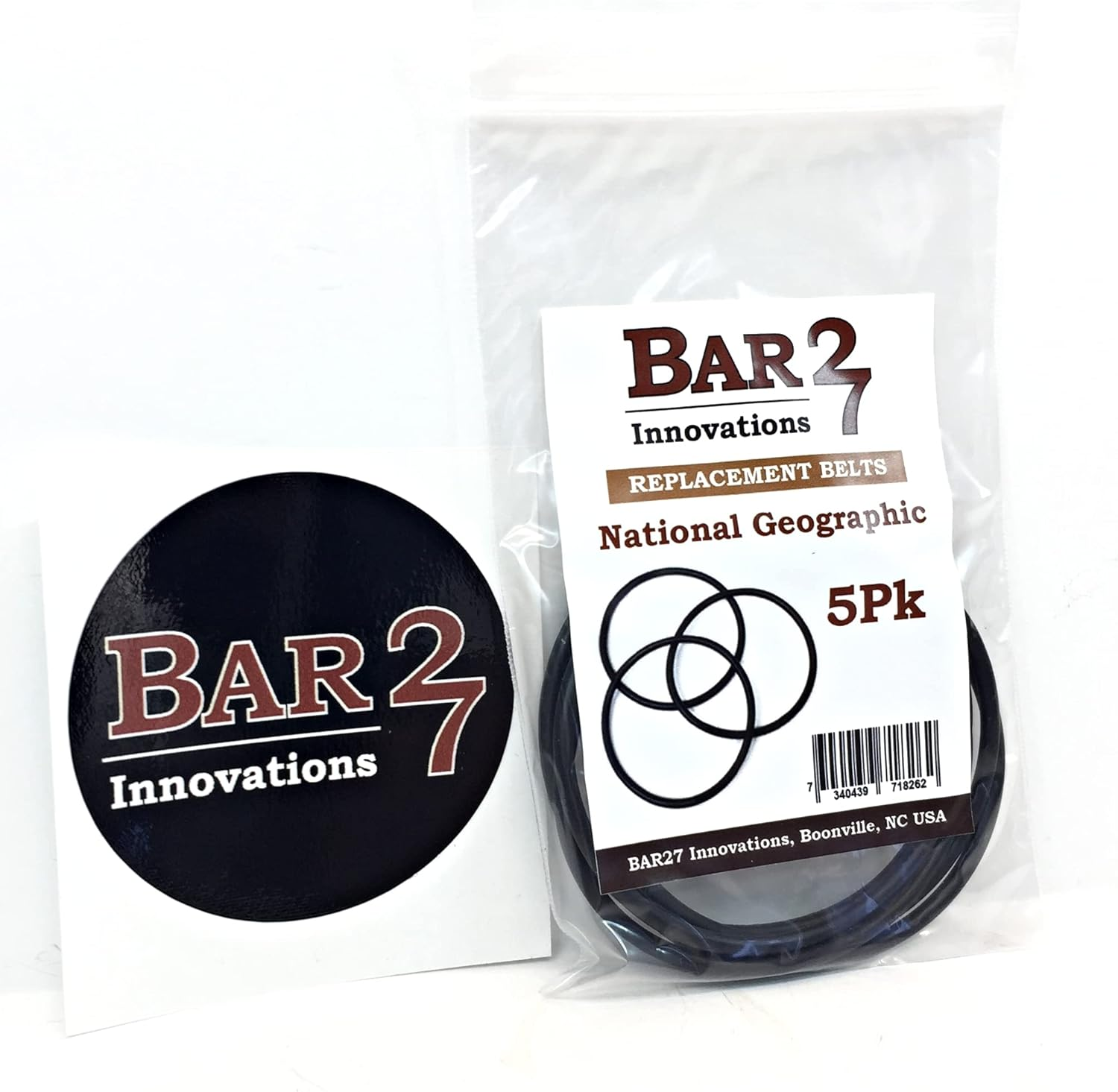 -27 Repalcement Belts 5 Pack Compatible with National Geographic Pro & Hobby Rock Tumbler image number 3