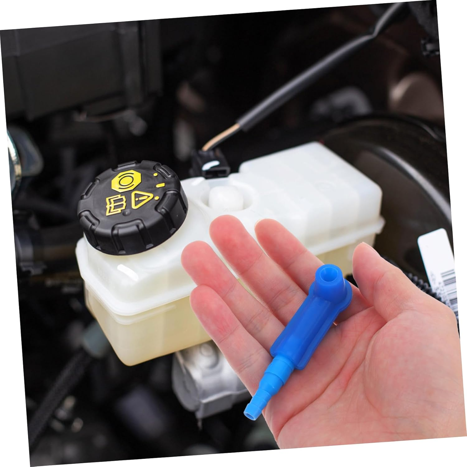 SWOOMEY 5Pcs Brake Fluid Bleeder Connector for Automotive Vehicles Sturdy Plastic Easy Installation image number 3
