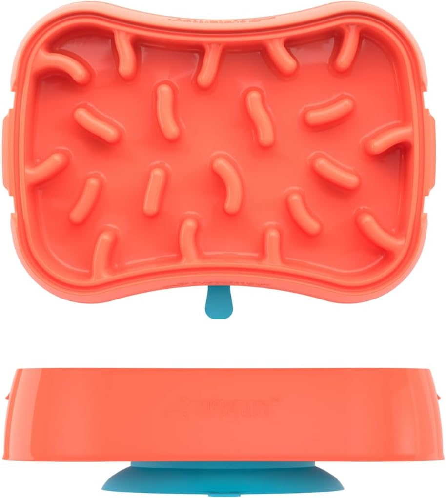 Super Feedy Slow Feeder Dog Bowls & Lick Mat - 4-In-1 Dog Bowl - Dog Slow Eating Bowl - Bpa-Free, Food Grade Silicone Slow Dog Feeding Bowl - Slow Eating Pet Bowl for Fast Eaters