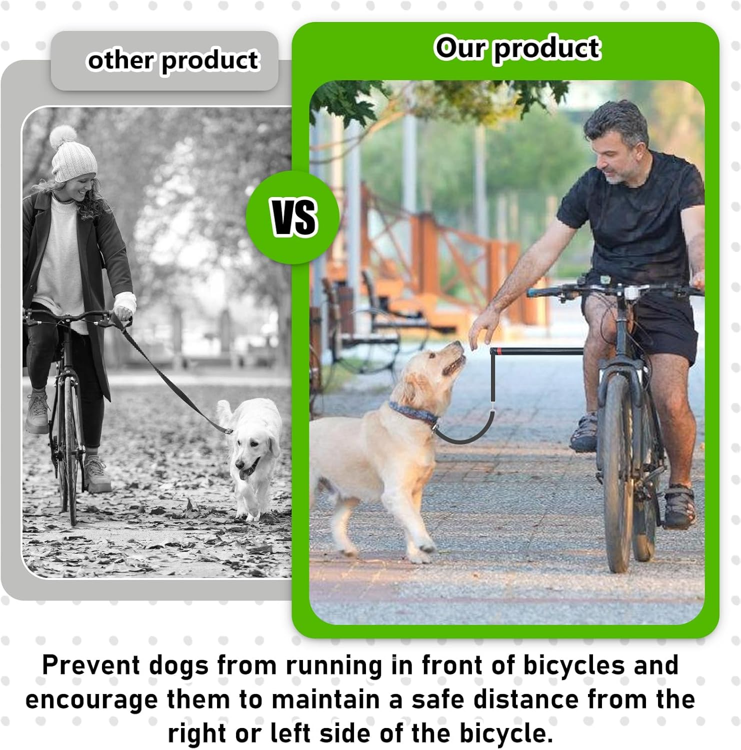 Bicycle Dog Leash: Retractable Dog Lead, Exercise Lead, Bicycle Dog Holder with an Allen Key and a Rubber Seal, Equipped for Cycling and Walking with Dog image number 3