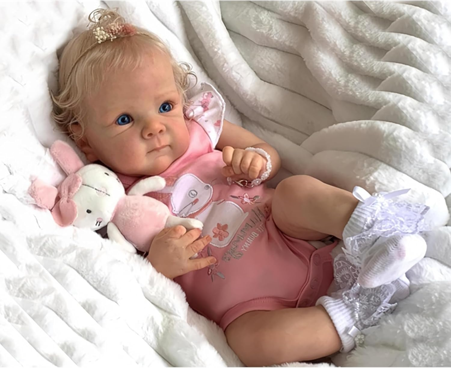 Reborn Baby Dolls - 18 Inch Soft Vinyl Realistic-Newborn Baby Poseable Real Life Baby Girls Reborn Dolls with Accessories and Gift Box for 3+ Year Old Girls Kids image number 4