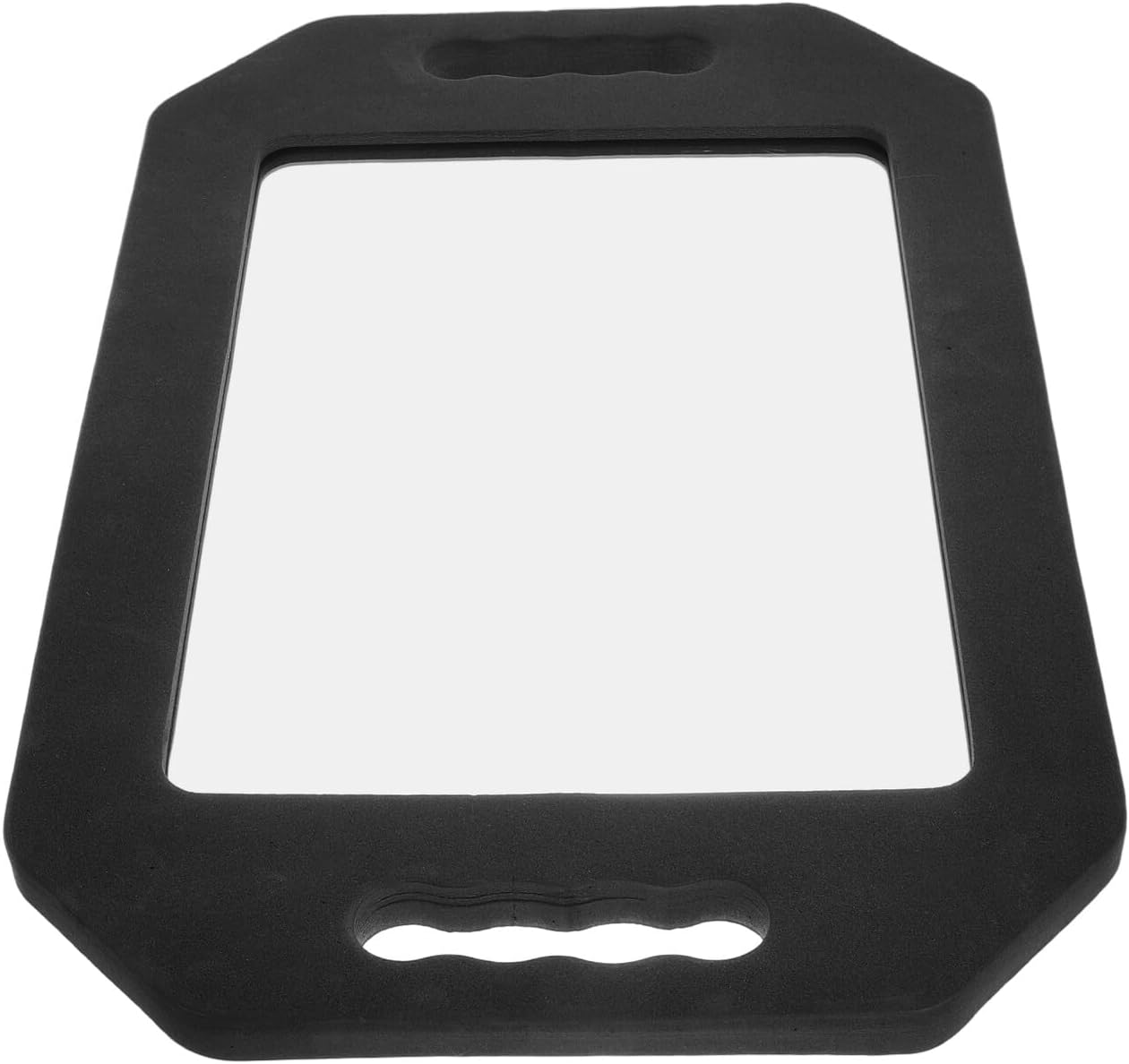 ROMISBABA High Definition Handheld Mirror with Foam Handle Unbreakable Rectangular and round Salon Back Mirror for Barbers and Hairstylists Reflection for Precise Haircuts Drop-Resistant image number 2