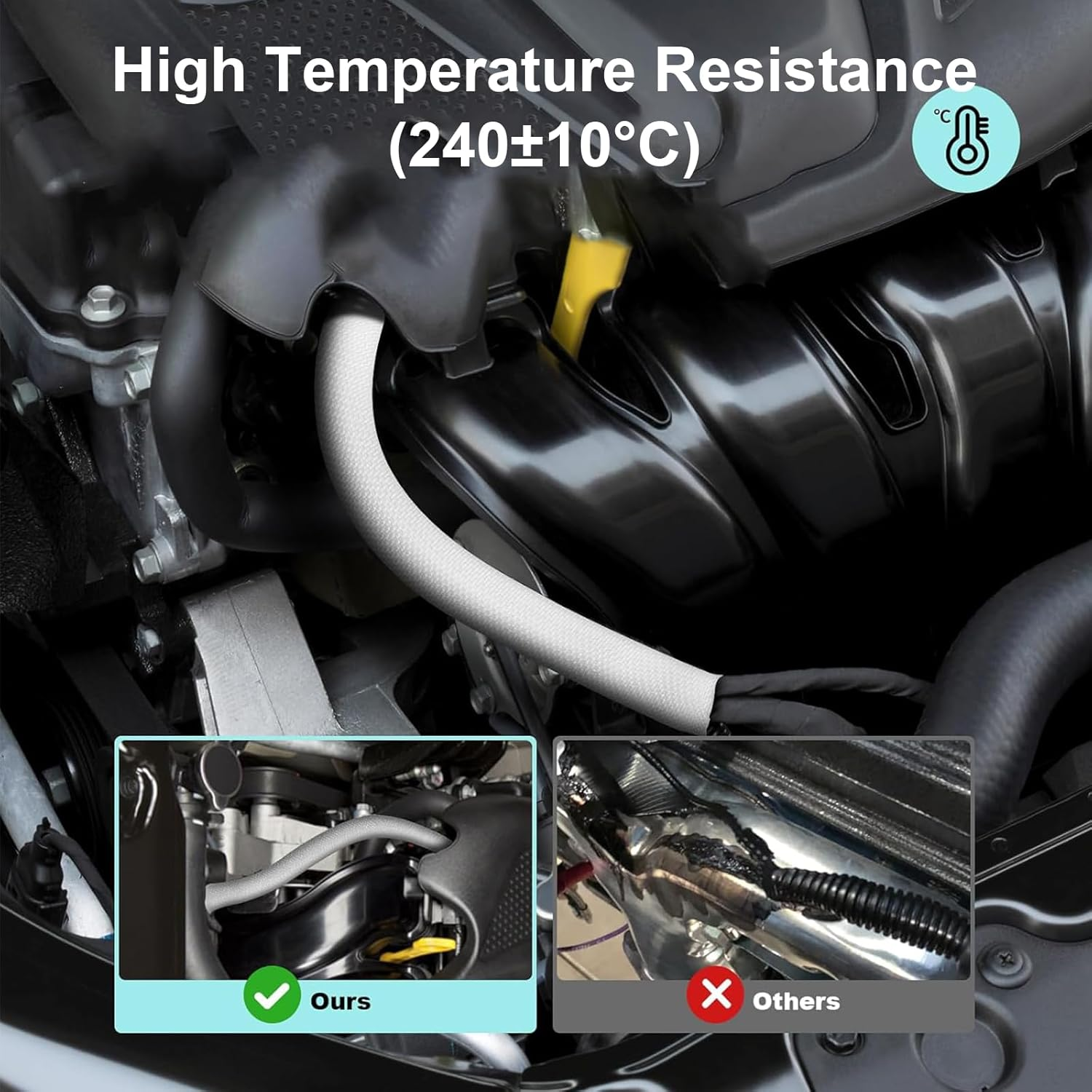 Pet Cord Protector, 6.6Ft (2M) - 1/2 Inch Expandable Braided Cable Sleeve, Chew Resistant Cord Cover for Dogs & Cats, Flexible Wire Loom for Home, Office, USB, Power & Audio Cables (White) image number 6