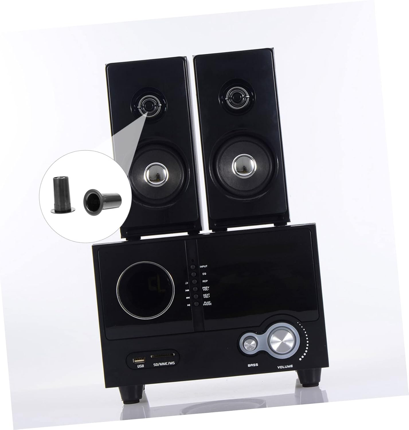 SHINEOFI 8Pcs Abs Plastic Subwoofer Port Tubes Speaker Box Vent Ports Bass Reflex Tubes for Home Audio Subwoofer Speaker Accessories image number 5