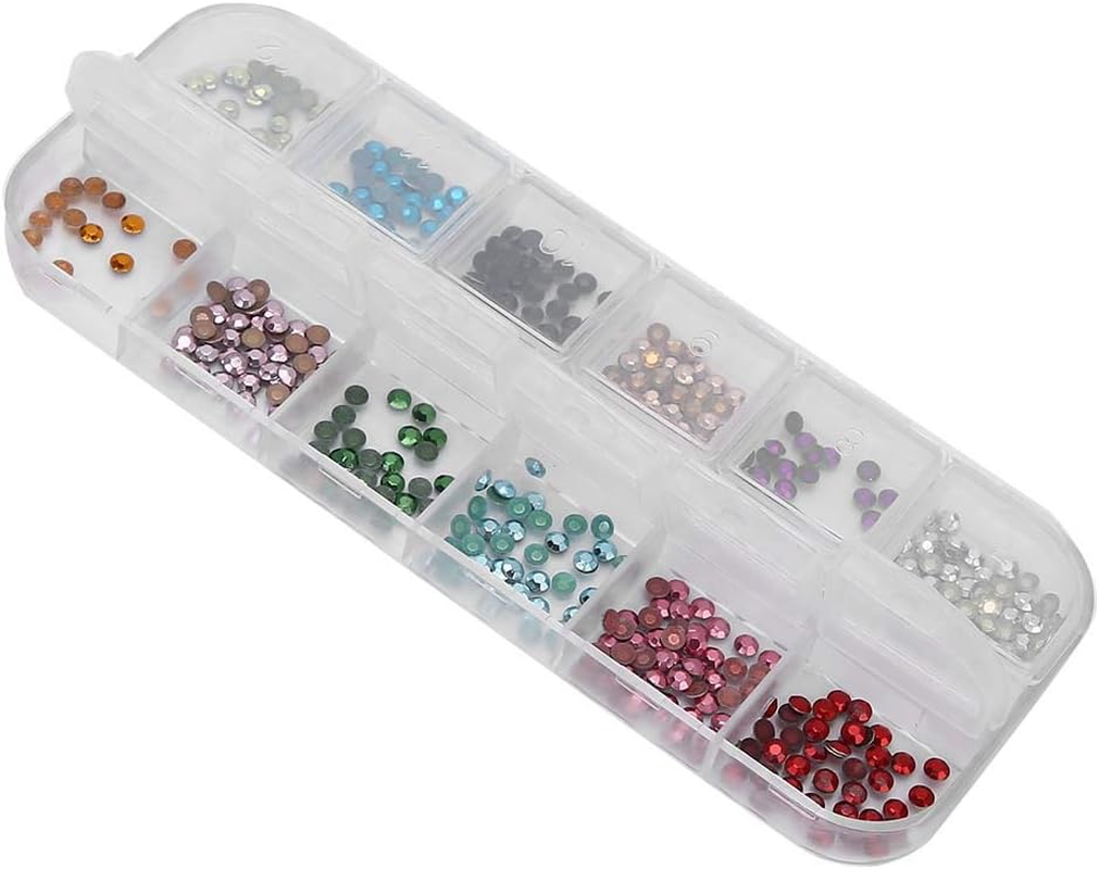 Glitter 12 Models DIY Manicure Decors, Rhinestones Nail Decorations, Shiny DIY Nail Rhinestones, Glitter Rhinestones image number 4