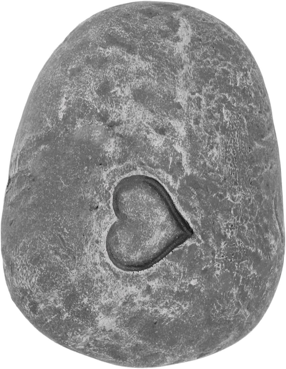 RASTKY Customizable Pet Memorial Stone, Engraving Resin Cat Grave Marker for Outdoor Garden, Weatherproof And, Default, Love Stone Grey