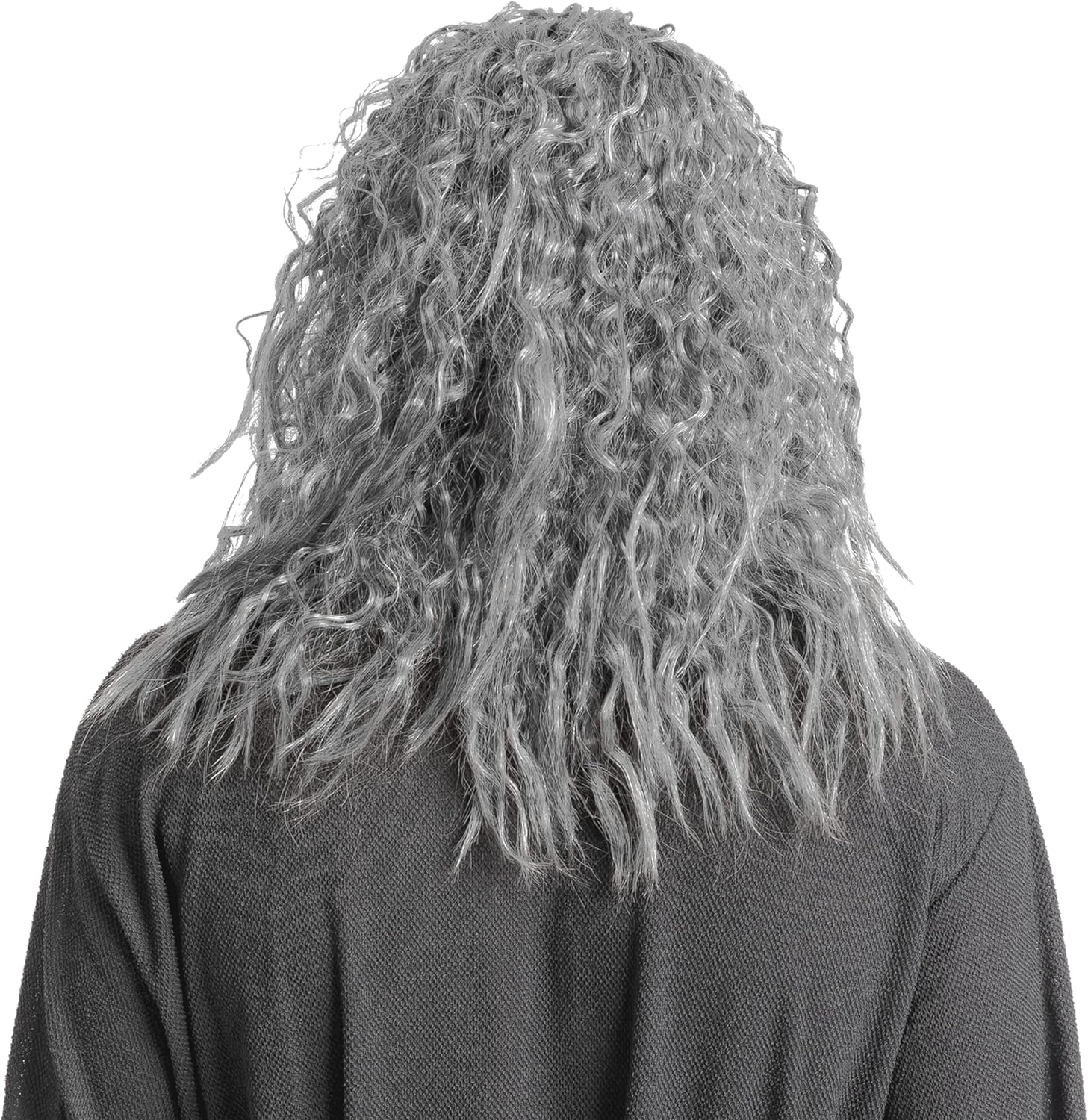 Spooktacular Creations Men'S Grey Wizard Wig with Beard Halloween Wig for Adults Cosplay Party Accessories image number 3