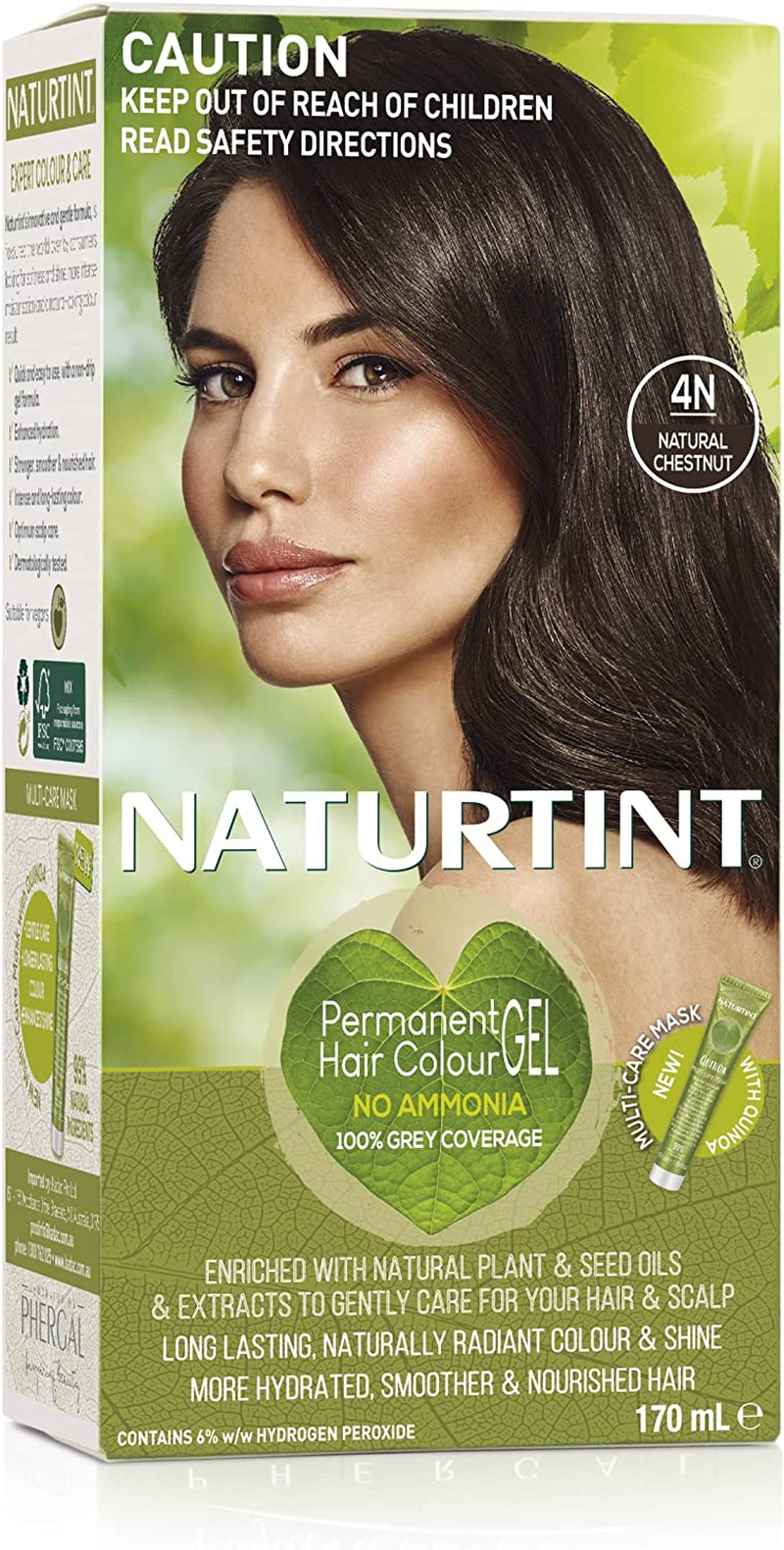 Naturtint Permanent Hair Colour, Natural Chestnut 4N