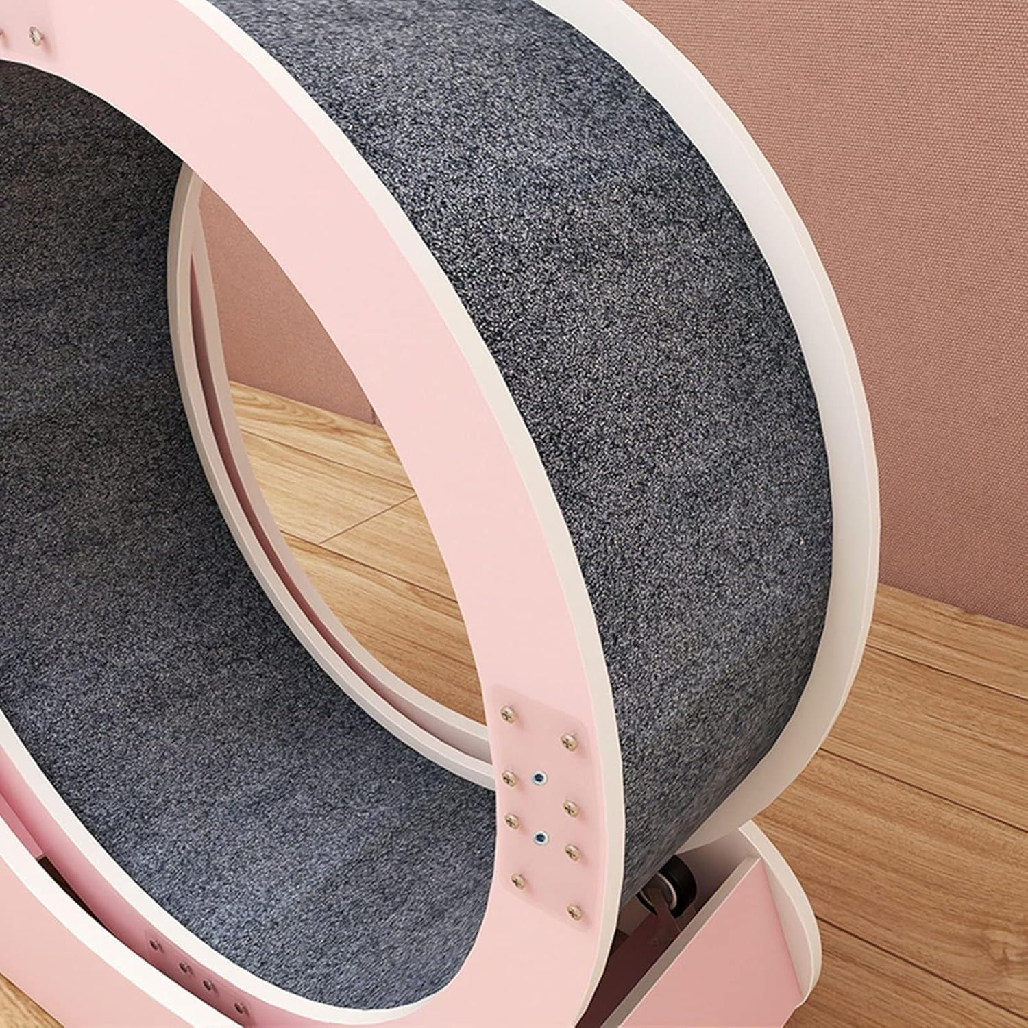 Cat Exercise Wheel,Running,Spinning,And Scratching Fun,Cat Wheel Exerciser for Indoor Cats,Suitable for All Cats Natural Wood Color Cat Wheel,Cat Running Wheel image number 2