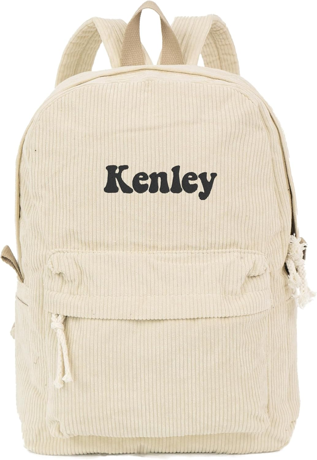 MT WORLD Personalized Corduroy Backpack Custom College Backpack with Name image number 1