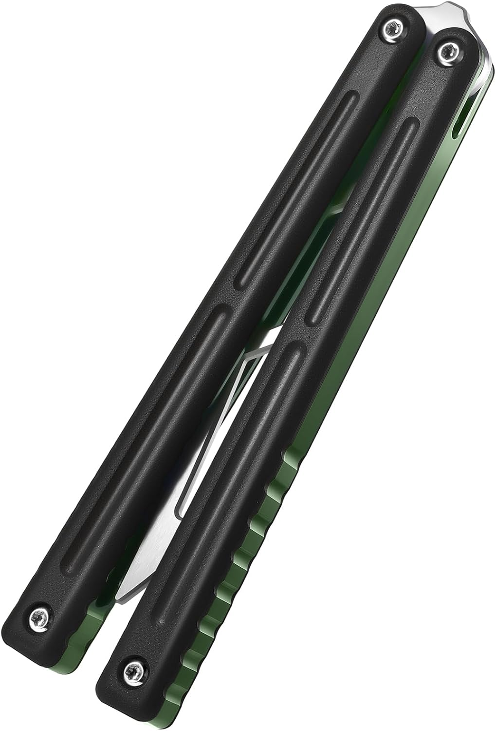 Thomas Refault Bowie, Strive for the Future, Fine-Tuning Bushing System, 7075 AL with G10 / Ultem/Carbon Fiber Channel Handle, Multifunctional Tool (Silver Carbon Fiber with Silver Trainer)