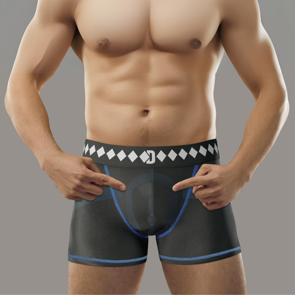 Diamond MMA Compression Shorts with Built-In Jock Strap Supporter with Athletic Cup Pocket for Sports image number 2