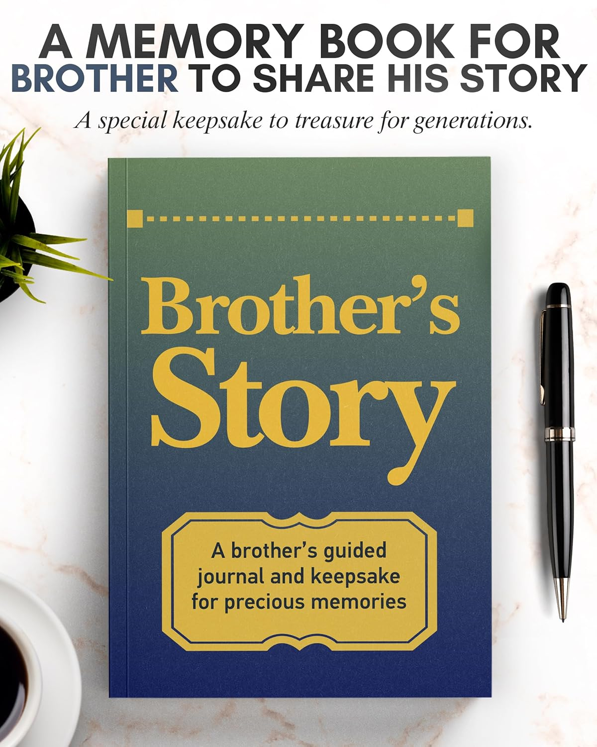Brother'S Story Journal: a Meaningful Keepsake for Brother to Share His Life Journey and Memories, Book Includes 250+ Prompt Questions, Sentimental Gifts Idea for Father'S Day, Birthday, Christmas image number 4